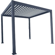 3 x 3.6m Charcoal Coolaroo Aluminium Louvred Gazebo